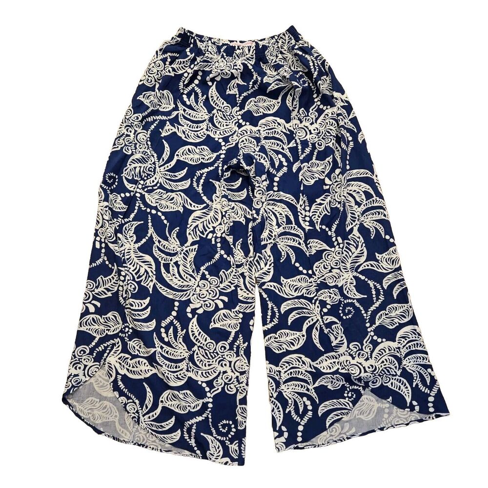 Barbara Gerwit By Tabitha pants women's size M?S? Blue Wide Leg Resort